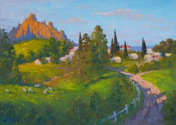 Painting Road to Kara-Dag. Alexandrovsky Alexander