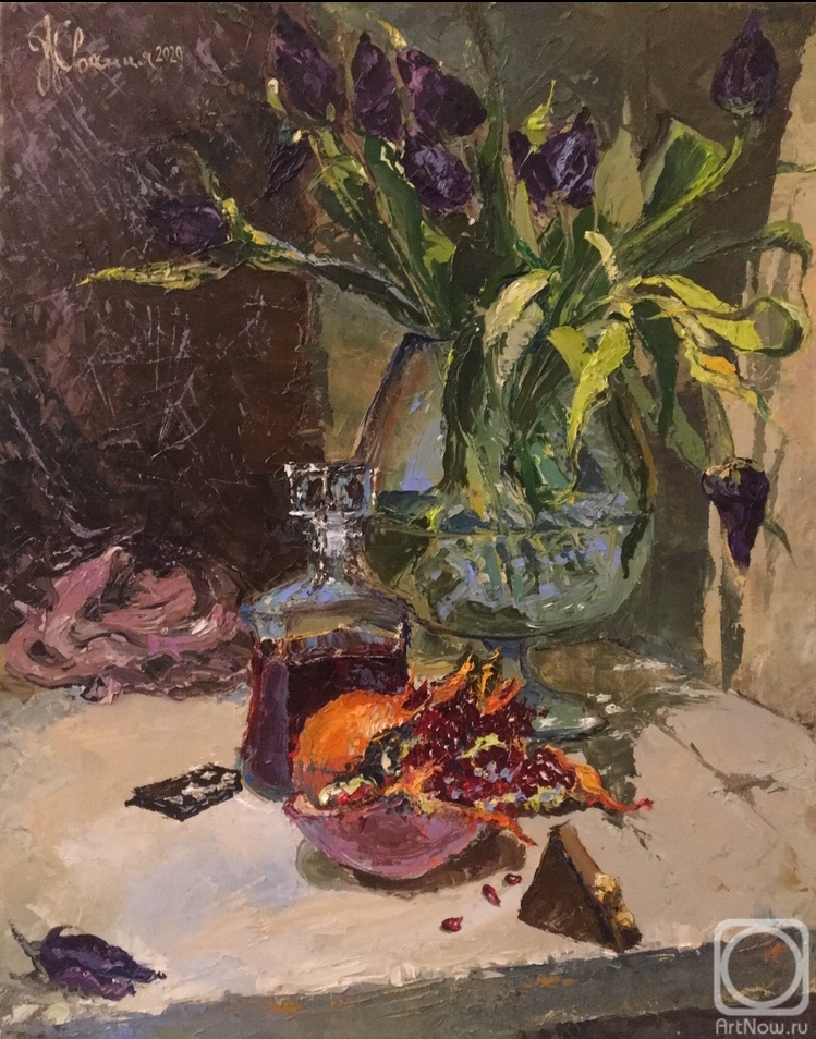 ZHvaniya (Kononova) Olga. Purple tulips