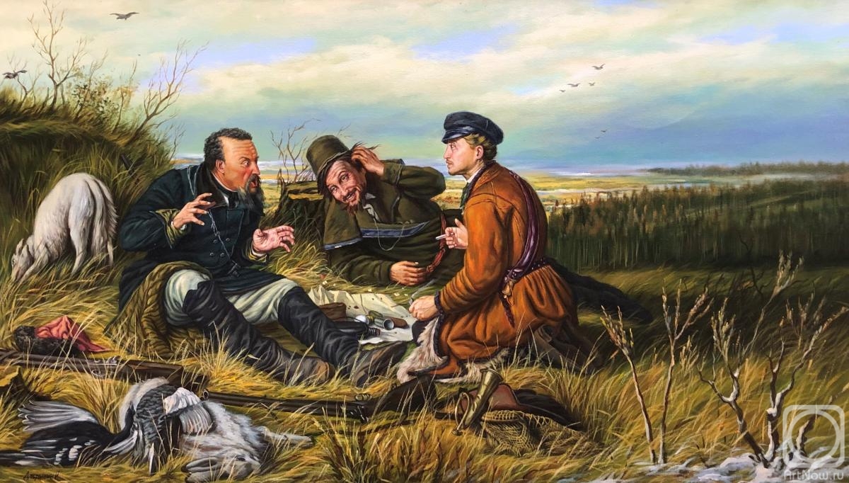 Dobrynin Ilya. Hunters at a halt