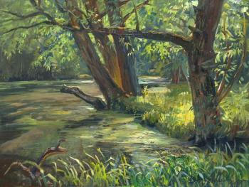 Trees by the river. Loukianov Victor