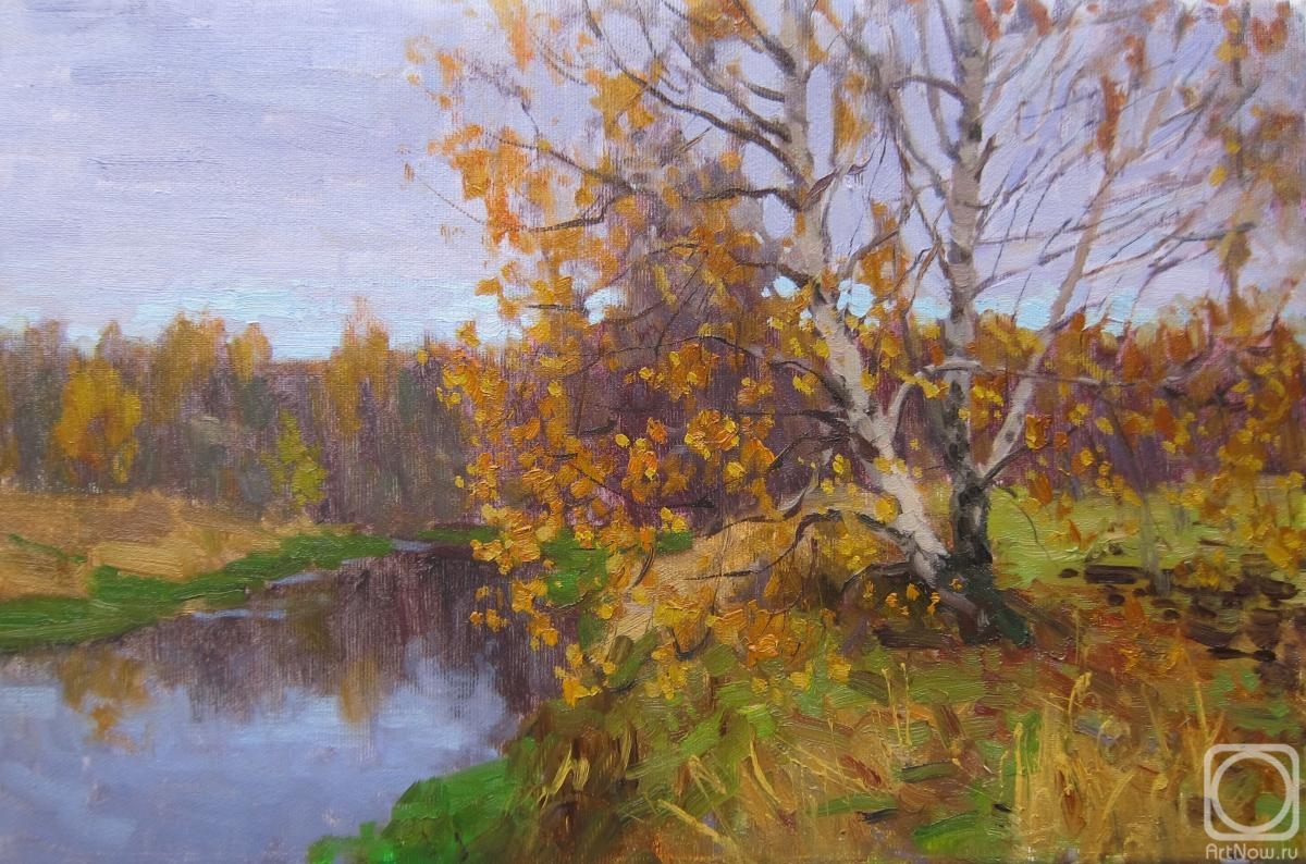 Chertov Sergey. The end of October. The Klyazma river (sketch)