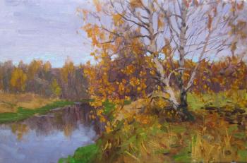Chertov Sergey Mikhaylovich. The end of October. The Klyazma river (sketch)