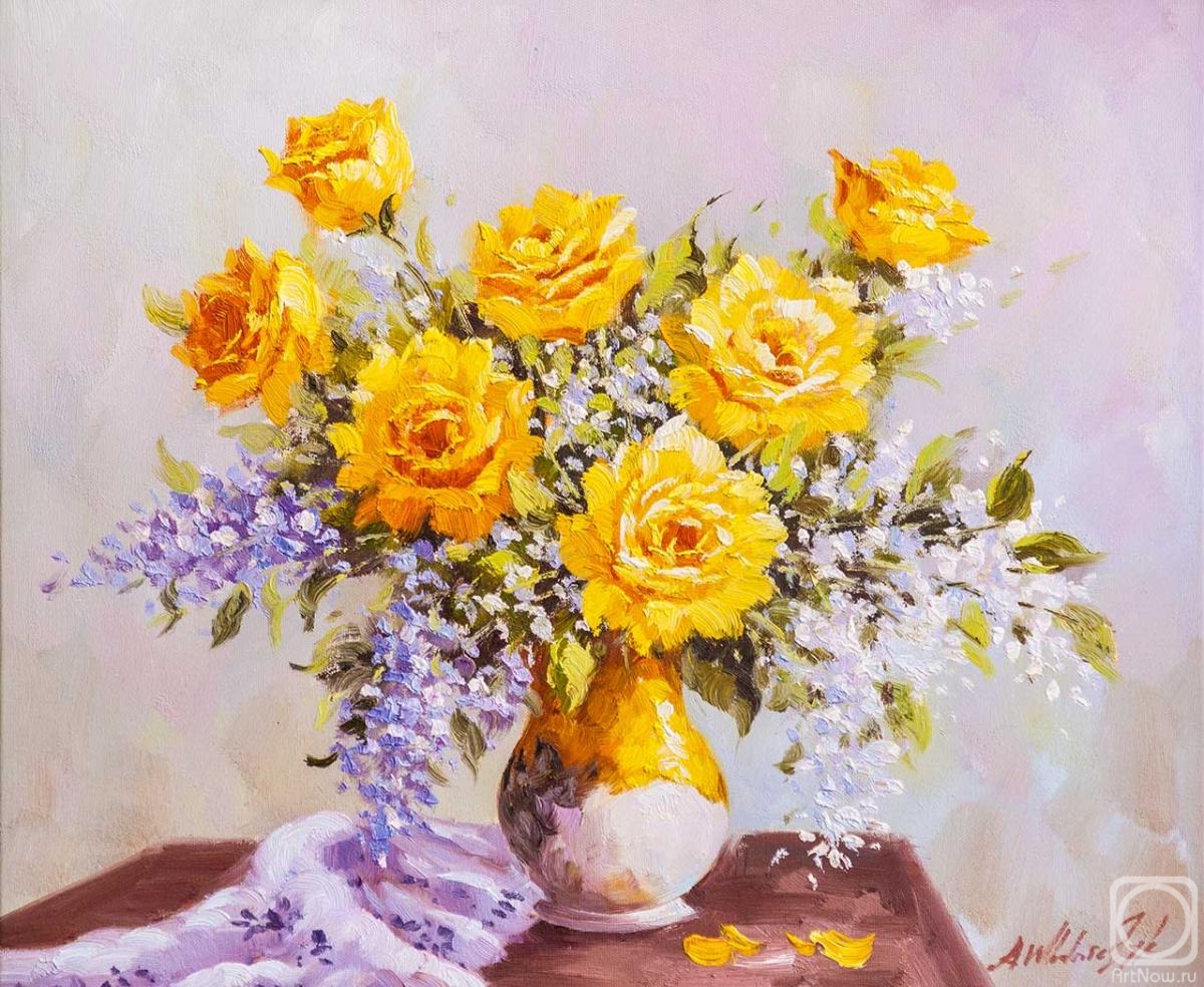 Vlodarchik Andjei. Roses. Happy bouquet
