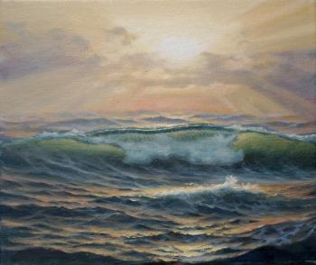 Sunset at sea. Vlaschenko Valentin