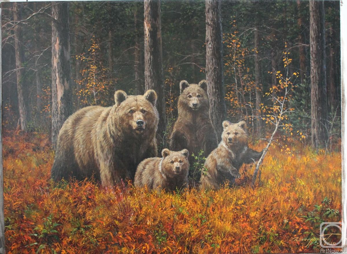 Danchurova Tatyana. Family (bear with cubs)