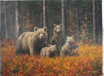 Family (bear with cubs). Danchurova Tatyana