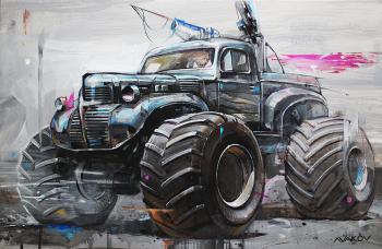 Monster car from film Mad Max Road fury (Car Artwork). Avakov Ilya