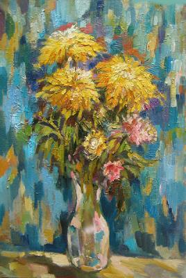 Yellow chrysanthemums. Bocharova Anna