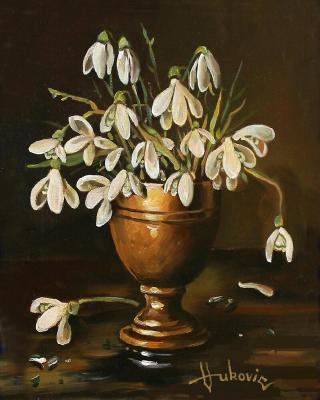 Snowdrops (Snowdrops In A Vase). Vukovic Dusan