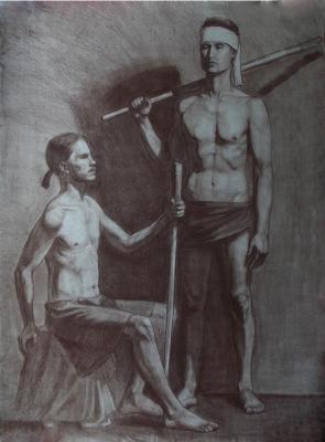 Two figures (Academism). Homutova Alisa