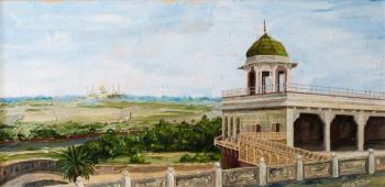 View of the Taj Mahal from Agra Fort. Shubin Artyom