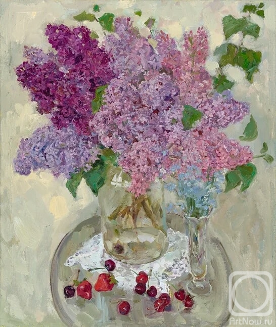 Blinkova Anzhela. Lilac and forget-me-nots