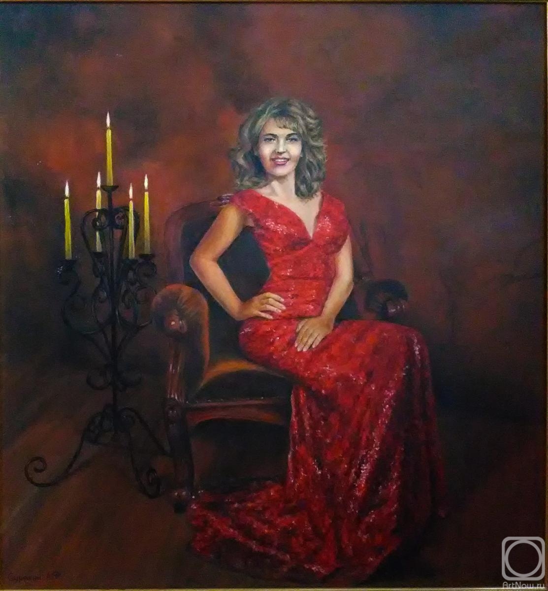 Surakin Alexandr. Lady in red