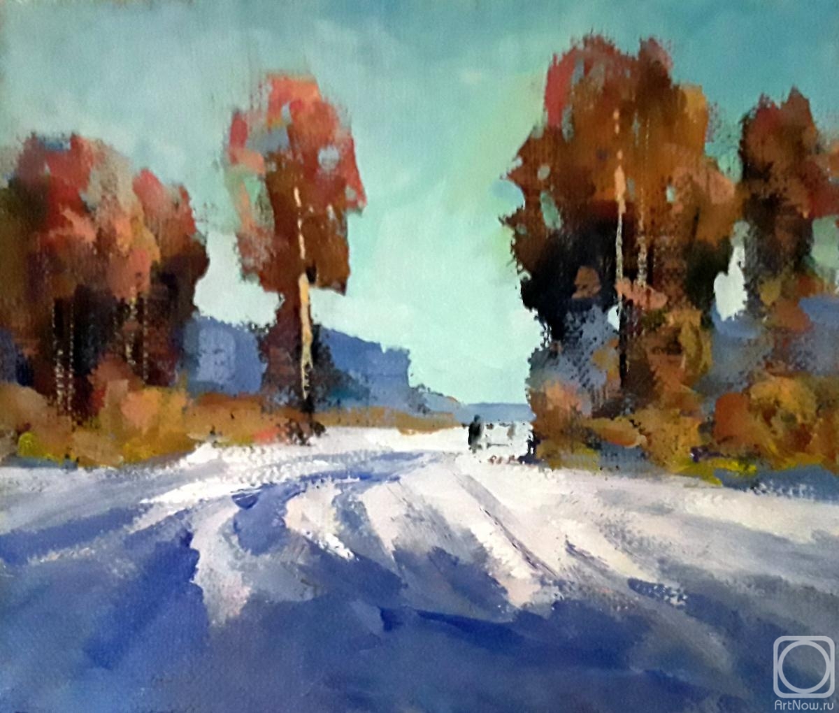 Knecht Aleksander. Snowy day in November