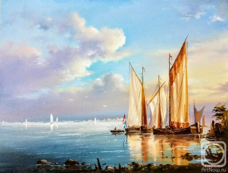 Novickiy Gennadiy. Sunny day on the Bay