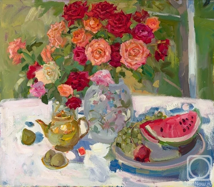 Blinkova Anzhela. Roses and fruits