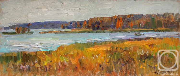 Zhukova Juliya. Autumn on the Poksha river
