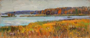 Autumn on the Poksha river. Zhukova Juliya