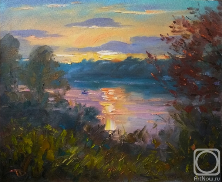 Dyomin Pavel. River at sunset