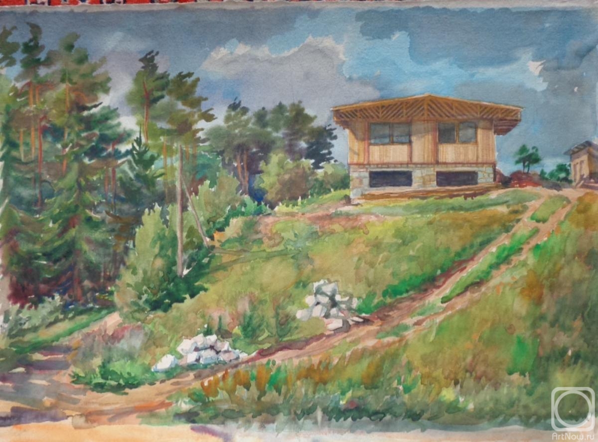 Polikanina Olga. Watercolor 2. Summer landscape