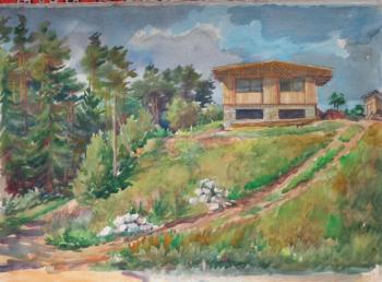 Watercolor 2. Summer landscape. Polikanina Olga