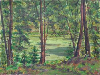 Watercolor 4. Summer landscape. Polikanina Olga