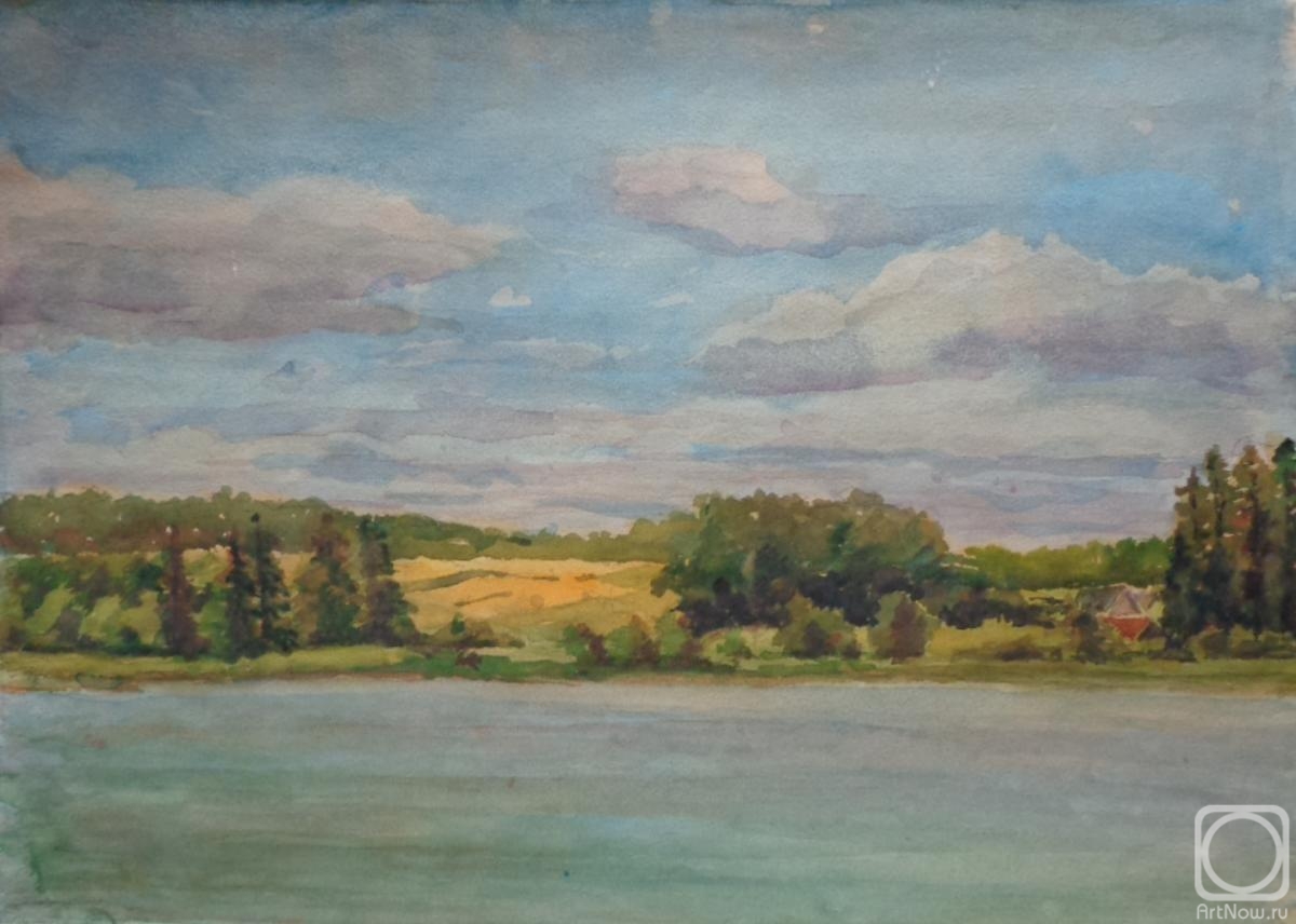 Polikanina Olga. Watercolor 7. Summer landscape