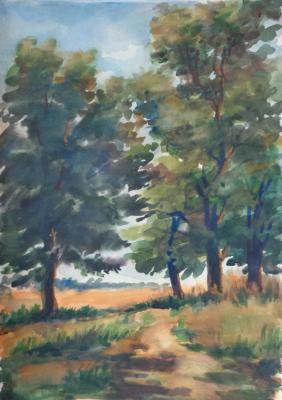 Watercolor 12. Summer landscapes. Polikanina Olga