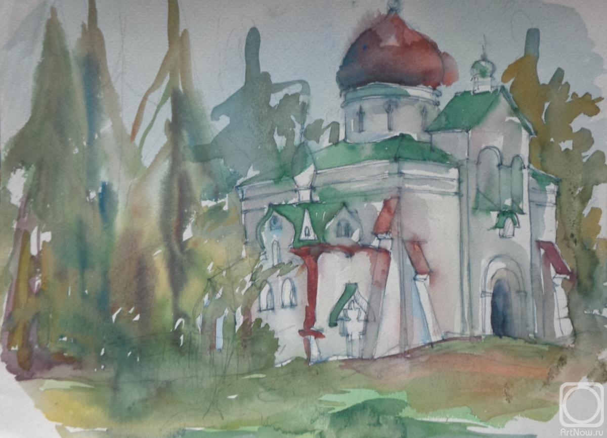 Polikanina Olga. Watercolor 18. Summer landscapes