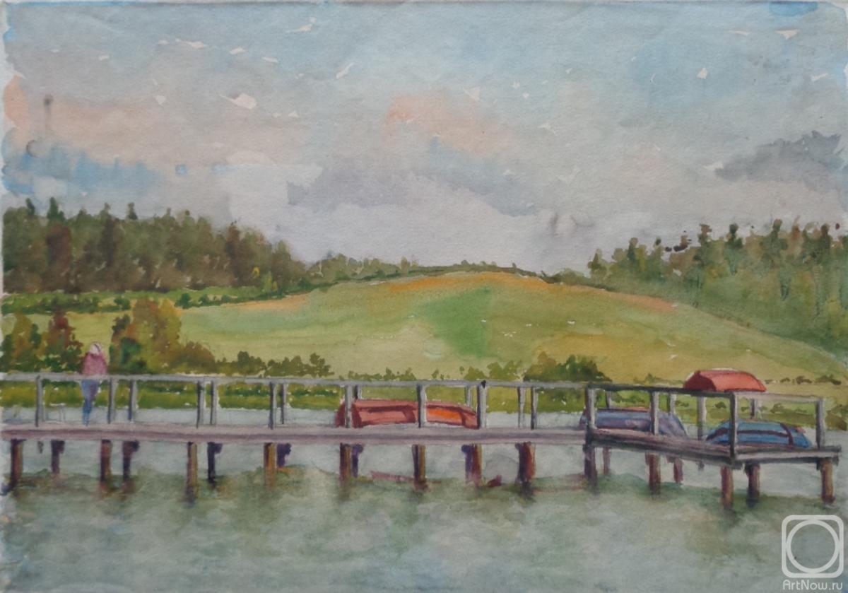 Polikanina Olga. Watercolor 23. Summer landscapes