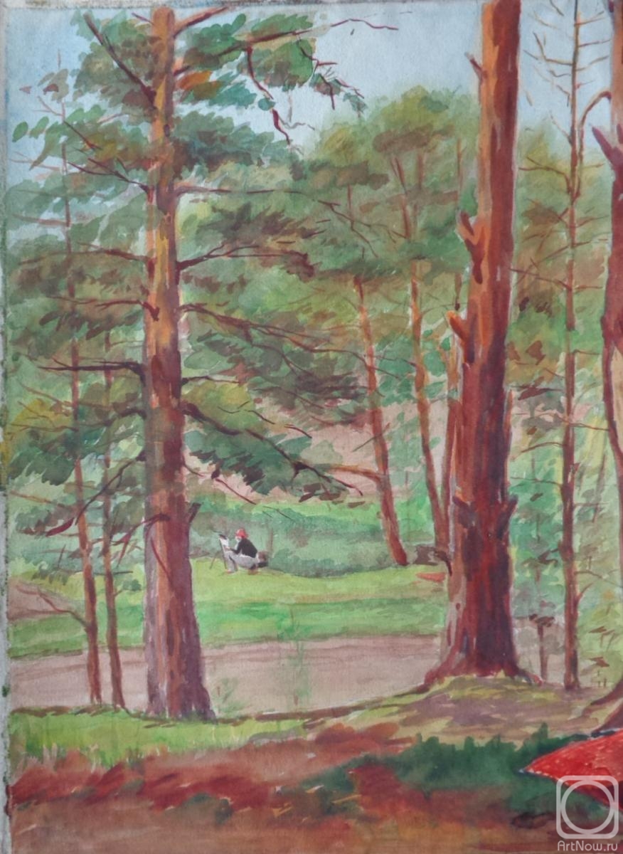 Polikanina Olga. Watercolor 45. Summer landscapes