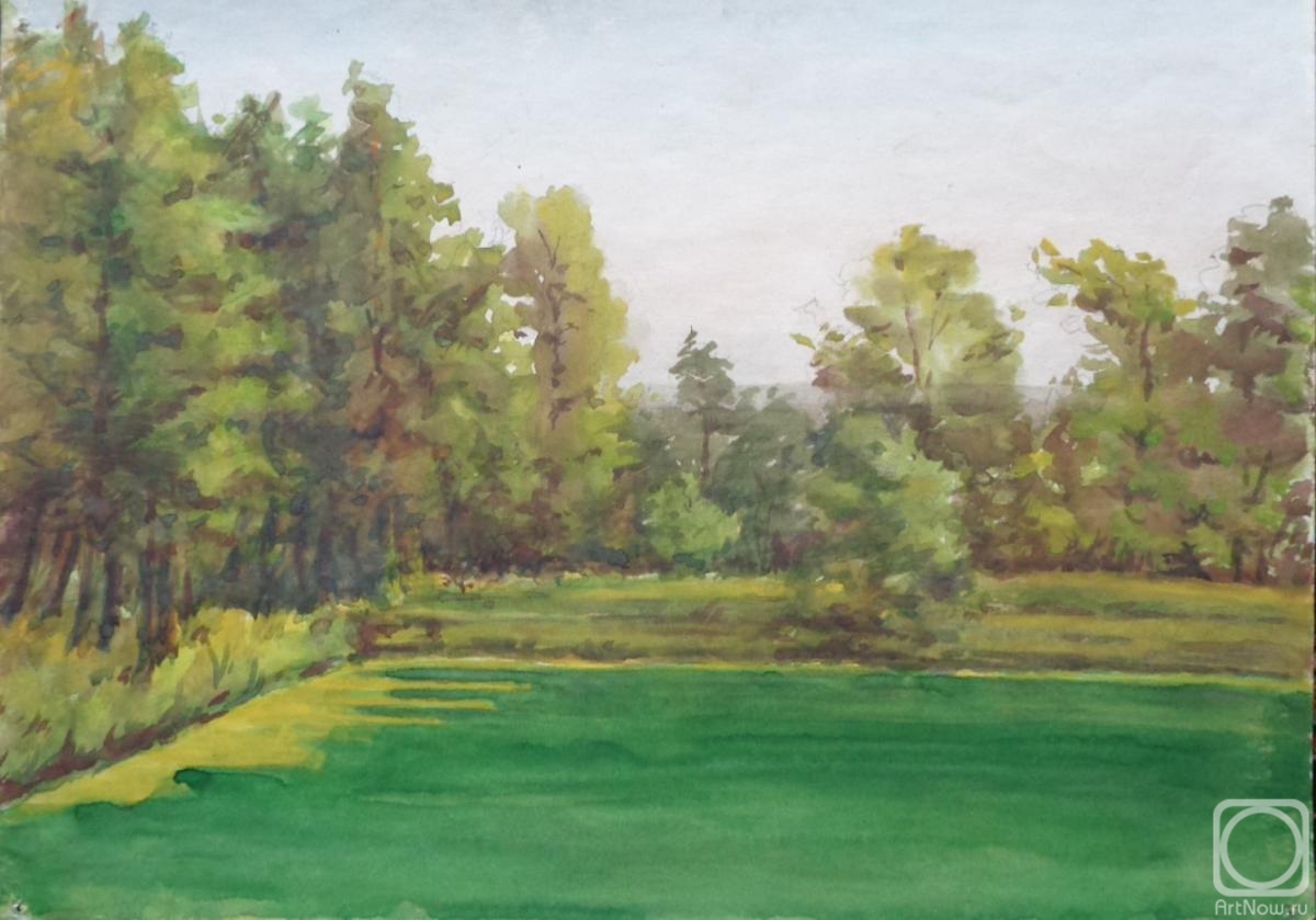 Polikanina Olga. Watercolor 46. Summer landscapes