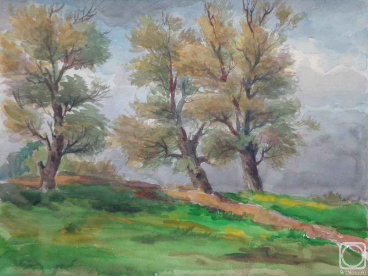 Polikanina Olga. Watercolor 47. Summer landscapes