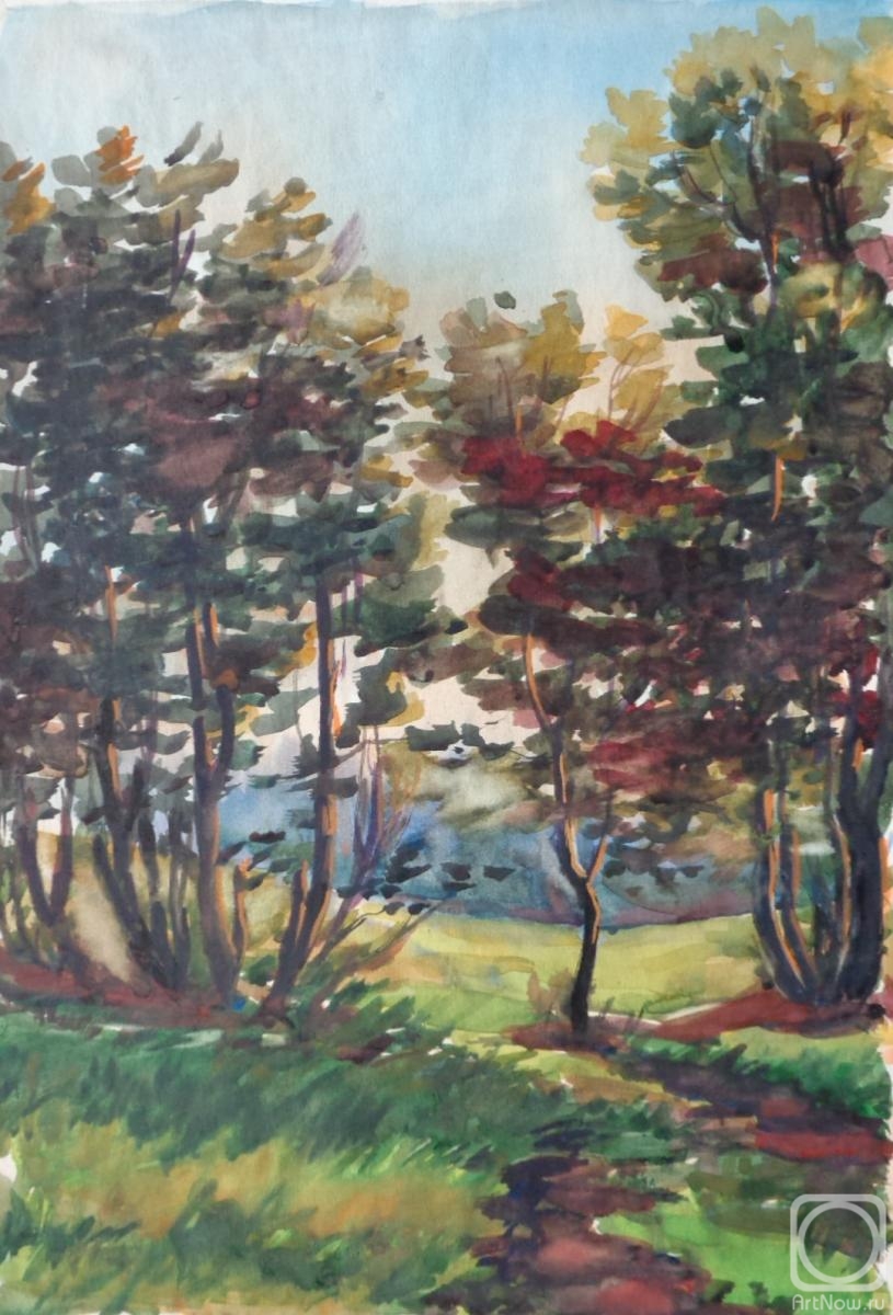 Polikanina Olga. Watercolor 51. Summer landscapes