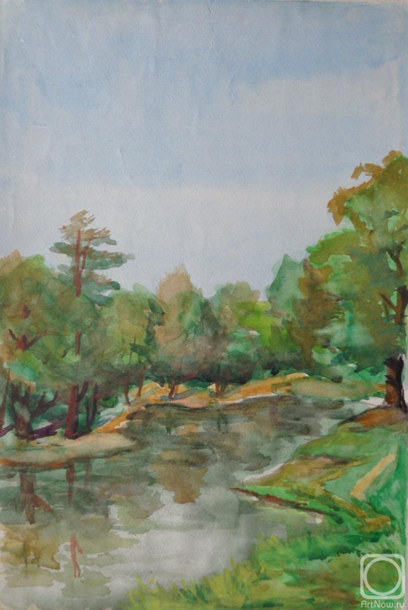 Polikanina Olga. Watercolor 57. Summer landscapes