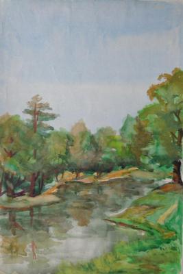 Watercolor 57. Summer landscapes