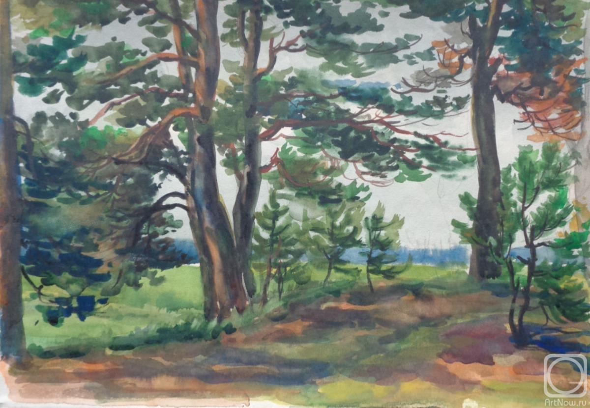 Polikanina Olga. Watercolor 59. Summer landscapes