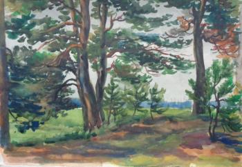 Watercolor 59. Summer landscapes