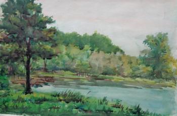 Watercolor 63. Summer landscapes