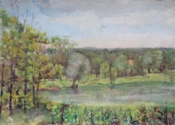 Watercolor 84. Summer landscapes