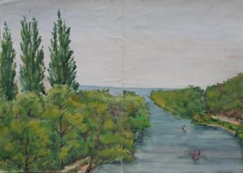 Watercolor 90. Summer landscapes