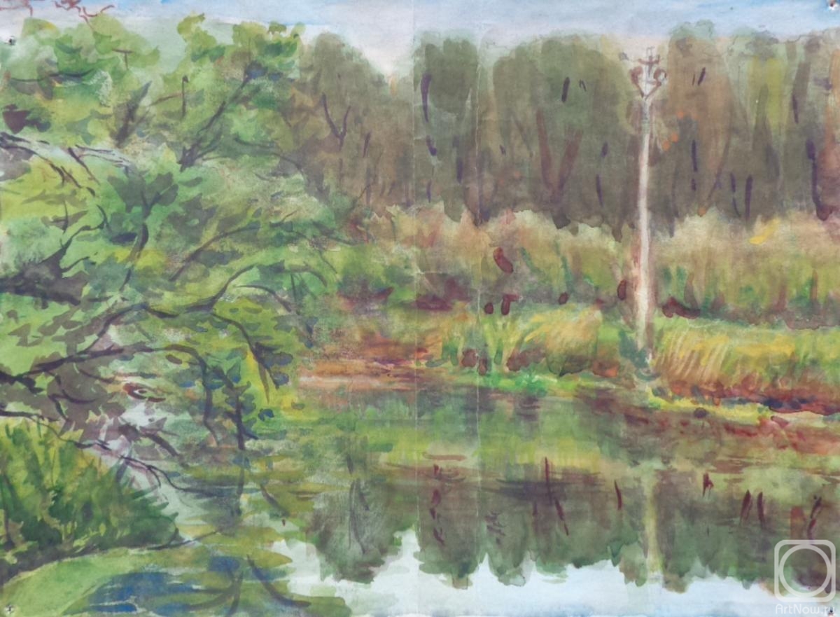 Polikanina Olga. Watercolor 91. Summer landscapes