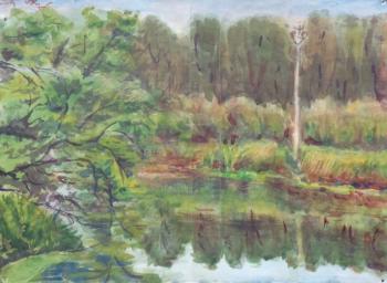 Watercolor 91. Summer landscapes. Polikanina Olga