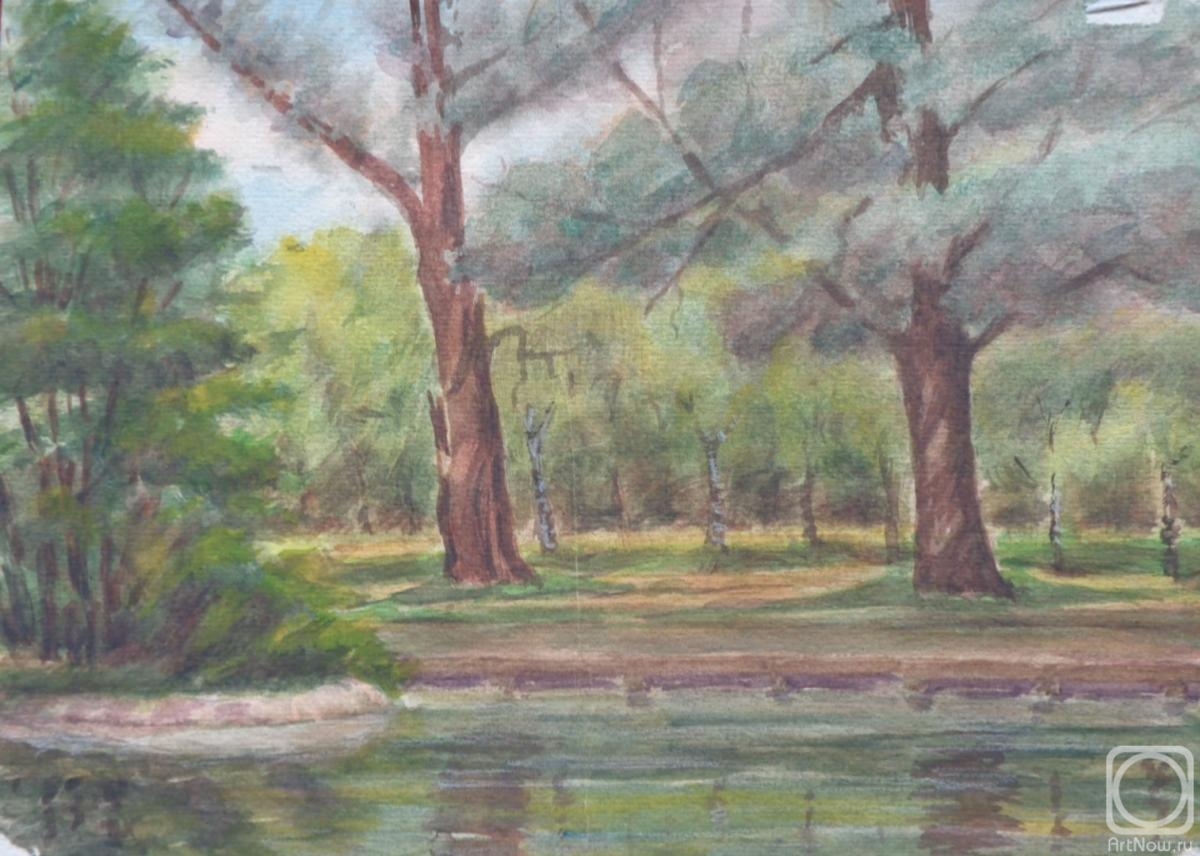 Polikanina Olga. Watercolor 100. Summer landscapes