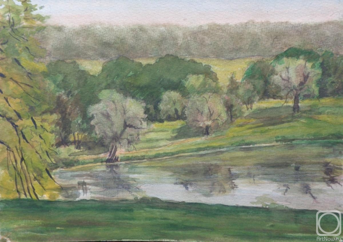 Polikanina Olga. Watercolor 102. Summer landscapes