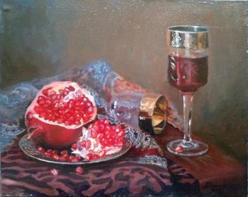 Still life with pomegranate. Avrin Aleksandr
