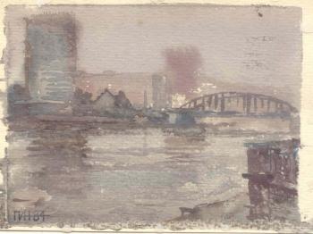 The Volodarsky bridge. Pazgalyov Anatoliy