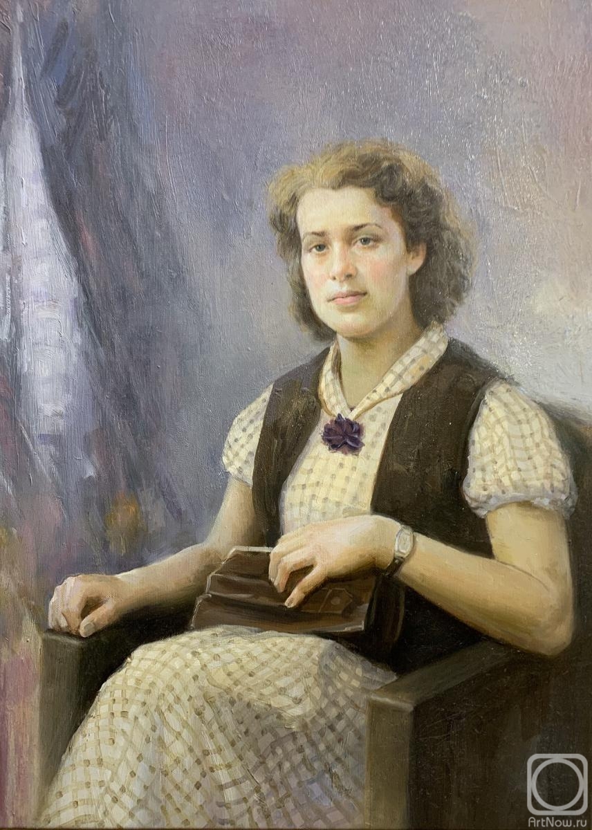 Kamskij Savelij. Portrait of a girl. Retro