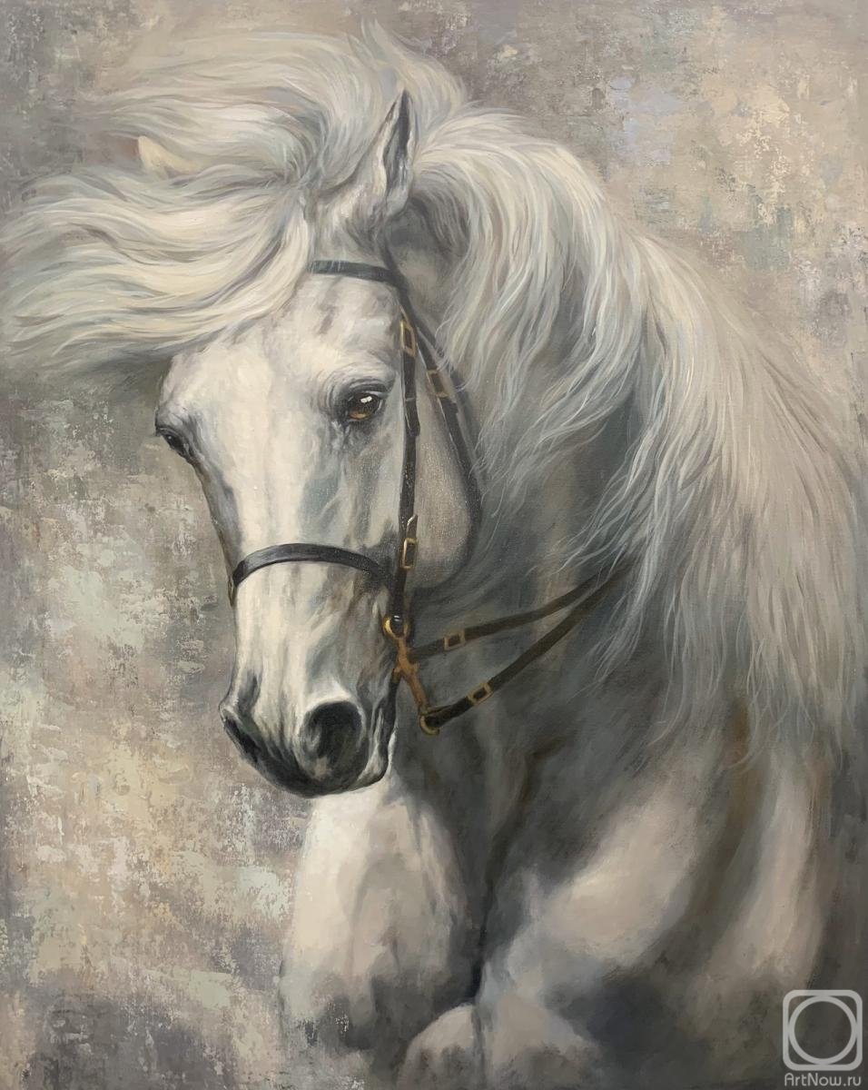 Kamskij Savelij. White horse
