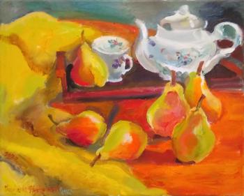 Still life with pears. Petrovskaya-Petovraji Olga